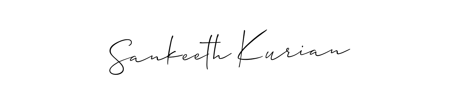 It looks lik you need a new signature style for name Sankeeth Kurian. Design unique handwritten (Allison_Script) signature with our free signature maker in just a few clicks. Sankeeth Kurian signature style 2 images and pictures png