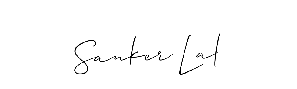 You should practise on your own different ways (Allison_Script) to write your name (Sanker Lal) in signature. don't let someone else do it for you. Sanker Lal signature style 2 images and pictures png