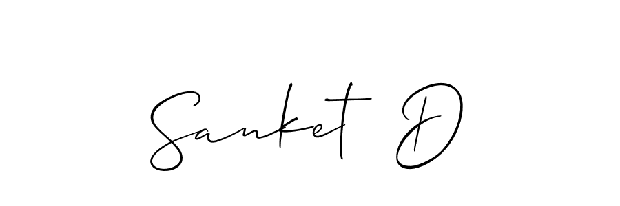 Best and Professional Signature Style for Sanket  D. Allison_Script Best Signature Style Collection. Sanket  D signature style 2 images and pictures png