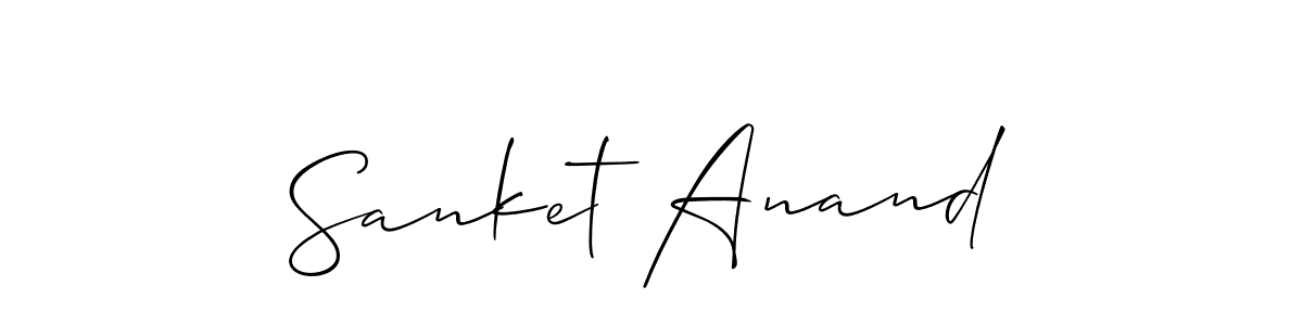 It looks lik you need a new signature style for name Sanket Anand. Design unique handwritten (Allison_Script) signature with our free signature maker in just a few clicks. Sanket Anand signature style 2 images and pictures png