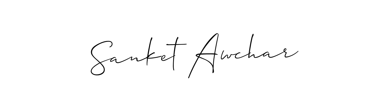 It looks lik you need a new signature style for name Sanket Awchar. Design unique handwritten (Allison_Script) signature with our free signature maker in just a few clicks. Sanket Awchar signature style 2 images and pictures png