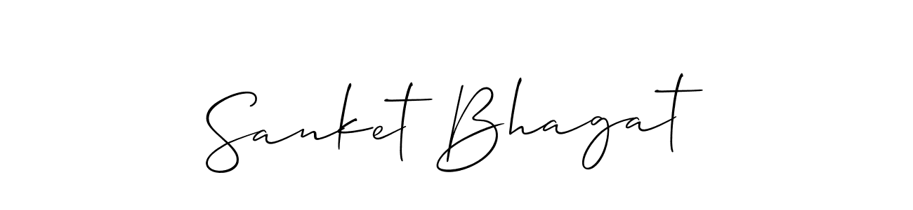 How to make Sanket Bhagat signature? Allison_Script is a professional autograph style. Create handwritten signature for Sanket Bhagat name. Sanket Bhagat signature style 2 images and pictures png