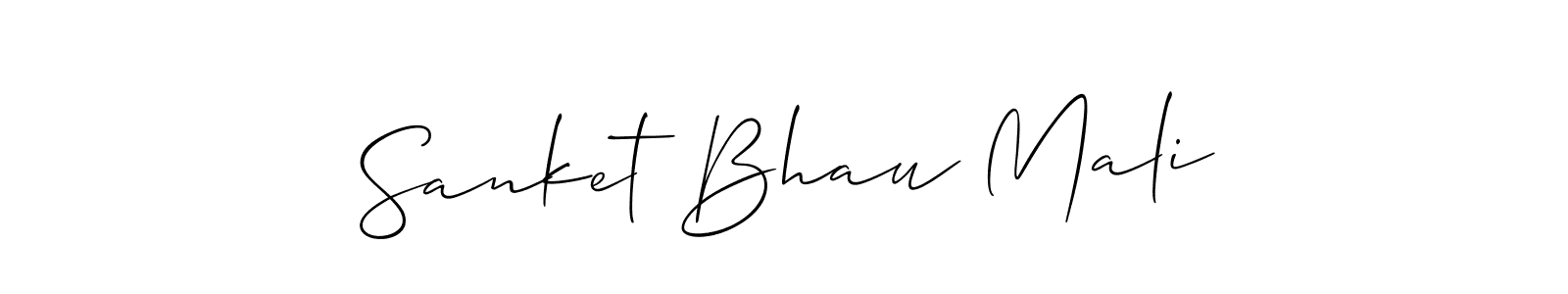 Similarly Allison_Script is the best handwritten signature design. Signature creator online .You can use it as an online autograph creator for name Sanket Bhau Mali. Sanket Bhau Mali signature style 2 images and pictures png