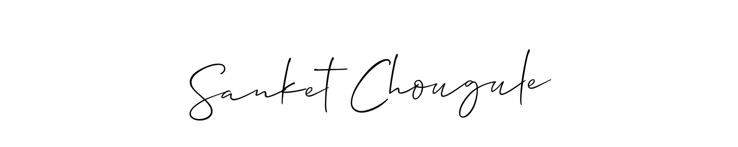 It looks lik you need a new signature style for name Sanket Chougule. Design unique handwritten (Allison_Script) signature with our free signature maker in just a few clicks. Sanket Chougule signature style 2 images and pictures png