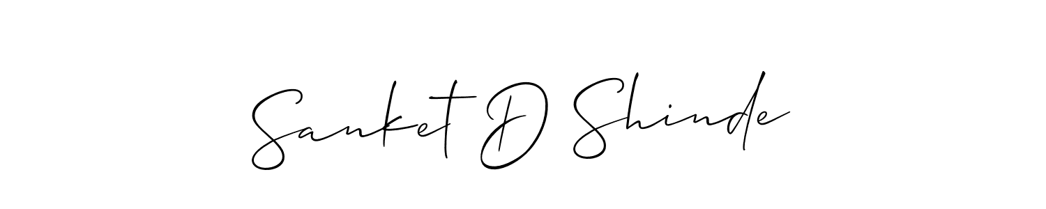 Make a beautiful signature design for name Sanket D Shinde. Use this online signature maker to create a handwritten signature for free. Sanket D Shinde signature style 2 images and pictures png