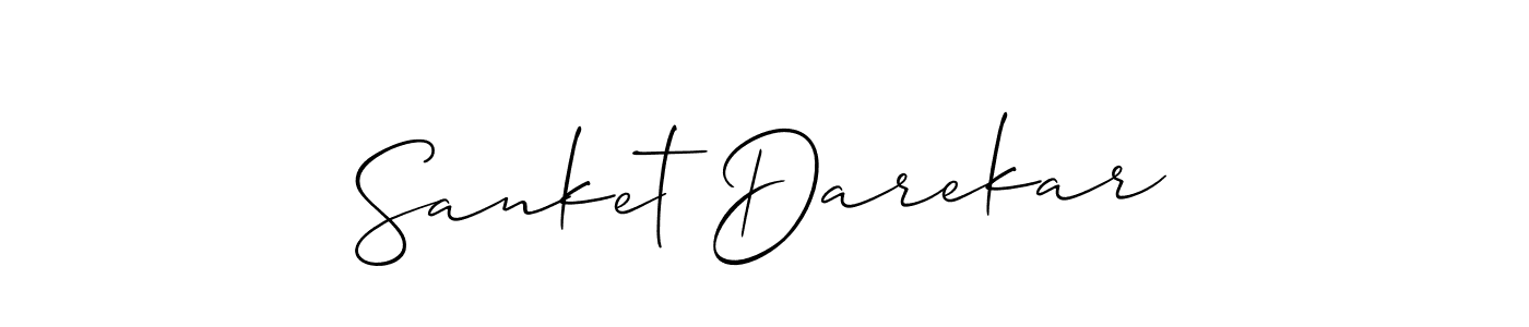 Use a signature maker to create a handwritten signature online. With this signature software, you can design (Allison_Script) your own signature for name Sanket Darekar. Sanket Darekar signature style 2 images and pictures png