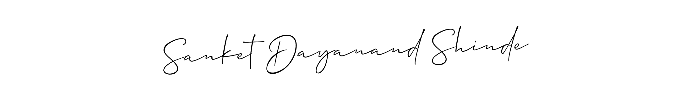 This is the best signature style for the Sanket Dayanand Shinde name. Also you like these signature font (Allison_Script). Mix name signature. Sanket Dayanand Shinde signature style 2 images and pictures png