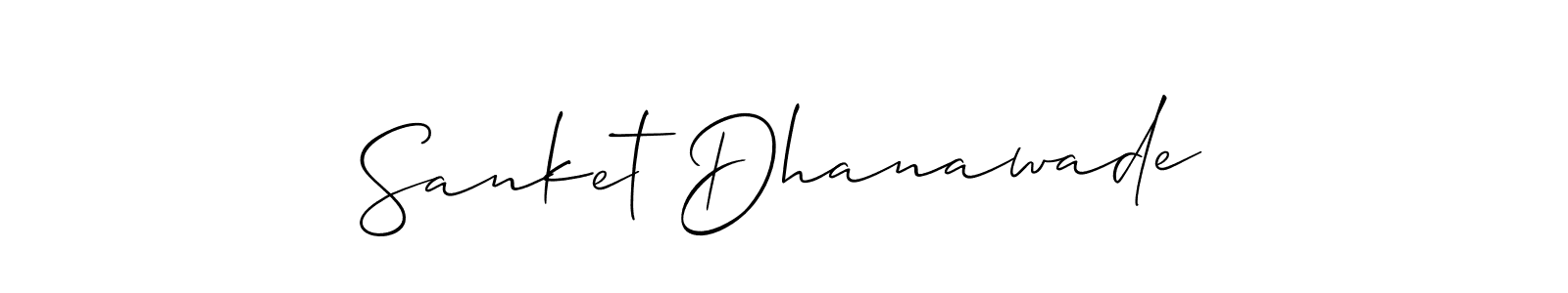 Use a signature maker to create a handwritten signature online. With this signature software, you can design (Allison_Script) your own signature for name Sanket Dhanawade. Sanket Dhanawade signature style 2 images and pictures png