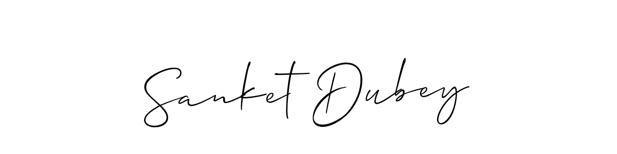 Also we have Sanket Dubey name is the best signature style. Create professional handwritten signature collection using Allison_Script autograph style. Sanket Dubey signature style 2 images and pictures png