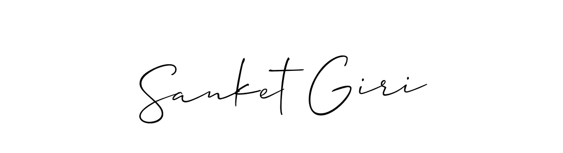 It looks lik you need a new signature style for name Sanket Giri. Design unique handwritten (Allison_Script) signature with our free signature maker in just a few clicks. Sanket Giri signature style 2 images and pictures png