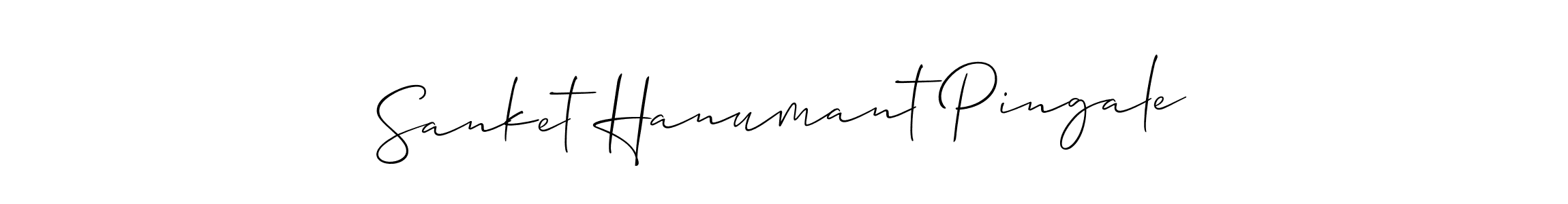 Also You can easily find your signature by using the search form. We will create Sanket Hanumant Pingale name handwritten signature images for you free of cost using Allison_Script sign style. Sanket Hanumant Pingale signature style 2 images and pictures png
