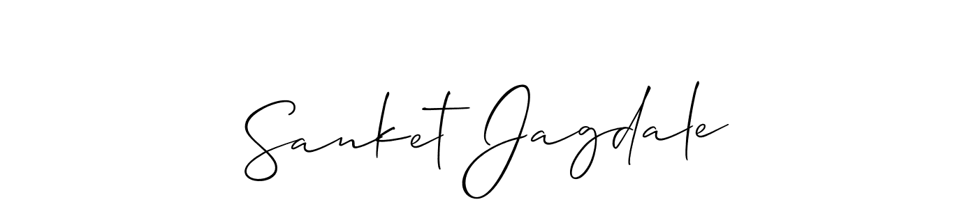 Make a beautiful signature design for name Sanket Jagdale. With this signature (Allison_Script) style, you can create a handwritten signature for free. Sanket Jagdale signature style 2 images and pictures png