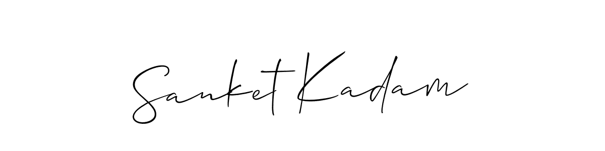 You can use this online signature creator to create a handwritten signature for the name Sanket Kadam. This is the best online autograph maker. Sanket Kadam signature style 2 images and pictures png