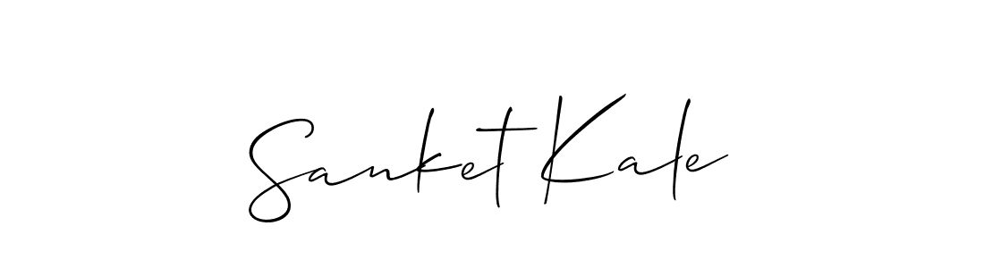 Create a beautiful signature design for name Sanket Kale. With this signature (Allison_Script) fonts, you can make a handwritten signature for free. Sanket Kale signature style 2 images and pictures png