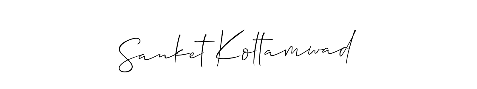 Design your own signature with our free online signature maker. With this signature software, you can create a handwritten (Allison_Script) signature for name Sanket Koltamwad. Sanket Koltamwad signature style 2 images and pictures png