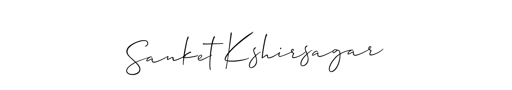 Design your own signature with our free online signature maker. With this signature software, you can create a handwritten (Allison_Script) signature for name Sanket Kshirsagar. Sanket Kshirsagar signature style 2 images and pictures png