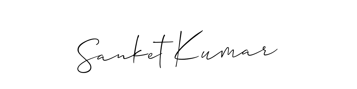 Design your own signature with our free online signature maker. With this signature software, you can create a handwritten (Allison_Script) signature for name Sanket Kumar. Sanket Kumar signature style 2 images and pictures png