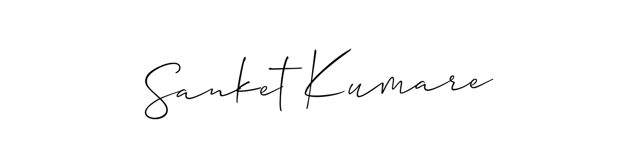 Best and Professional Signature Style for Sanket Kumare. Allison_Script Best Signature Style Collection. Sanket Kumare signature style 2 images and pictures png