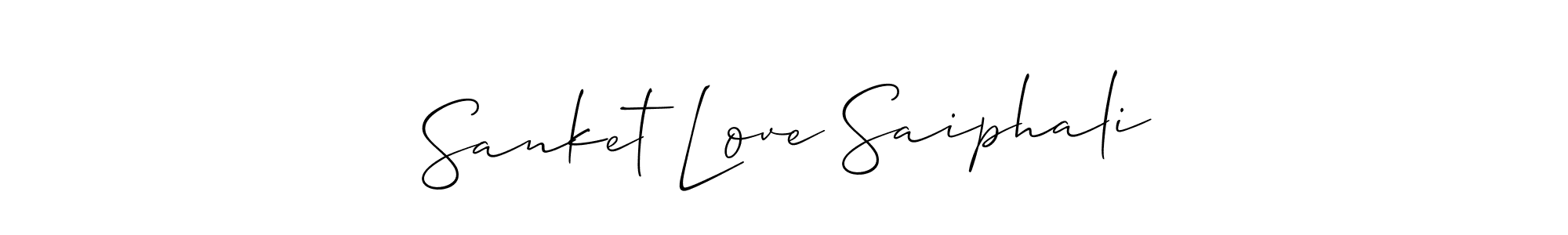 Similarly Allison_Script is the best handwritten signature design. Signature creator online .You can use it as an online autograph creator for name Sanket Love Saiphali. Sanket Love Saiphali signature style 2 images and pictures png