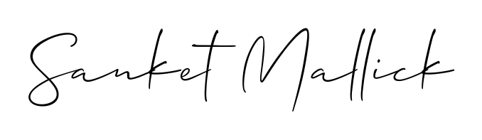 Enhance your business communications with Sanket Mallick signature in Allison_Script lettering. Clean, modern, and universally compatible. Sanket Mallick signature style 2 images and pictures png