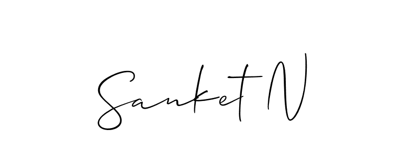 Make a beautiful signature design for name Sanket N. Use this online signature maker to create a handwritten signature for free. Sanket N signature style 2 images and pictures png