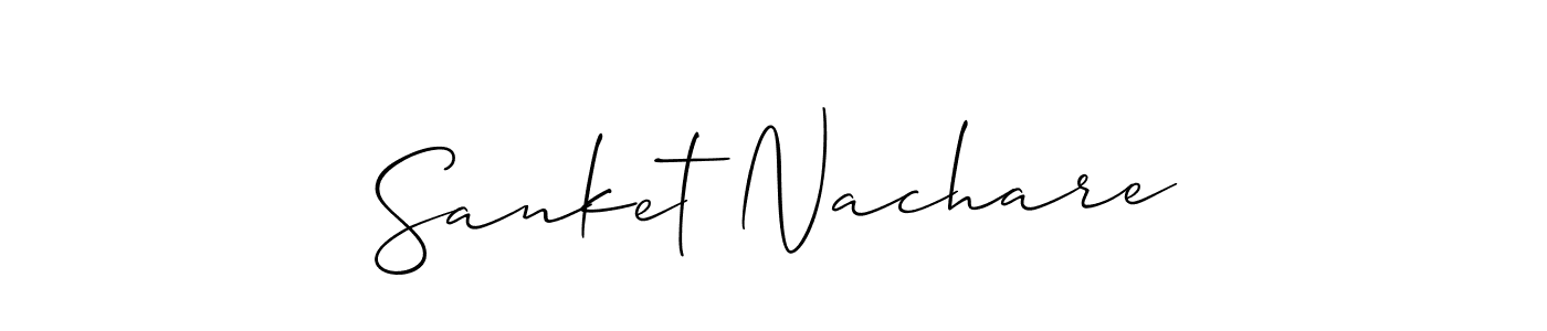 Make a short Sanket Nachare signature style. Manage your documents anywhere anytime using Allison_Script. Create and add eSignatures, submit forms, share and send files easily. Sanket Nachare signature style 2 images and pictures png