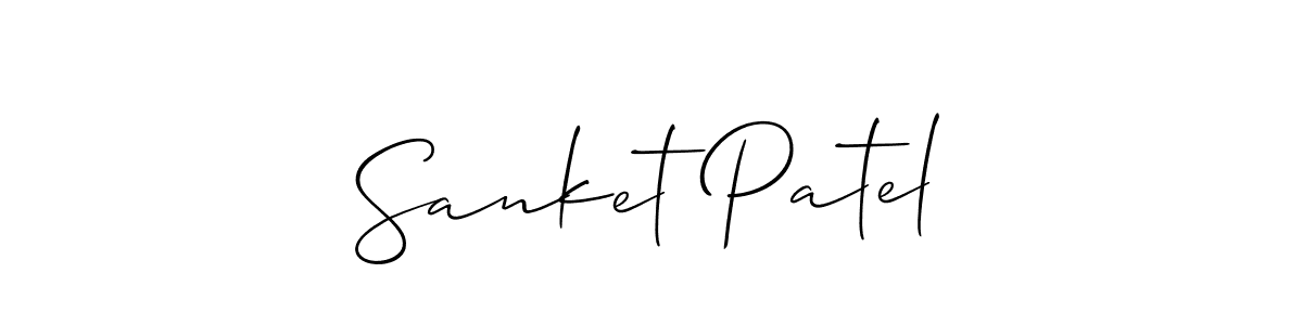 Also You can easily find your signature by using the search form. We will create Sanket Patel name handwritten signature images for you free of cost using Allison_Script sign style. Sanket Patel signature style 2 images and pictures png