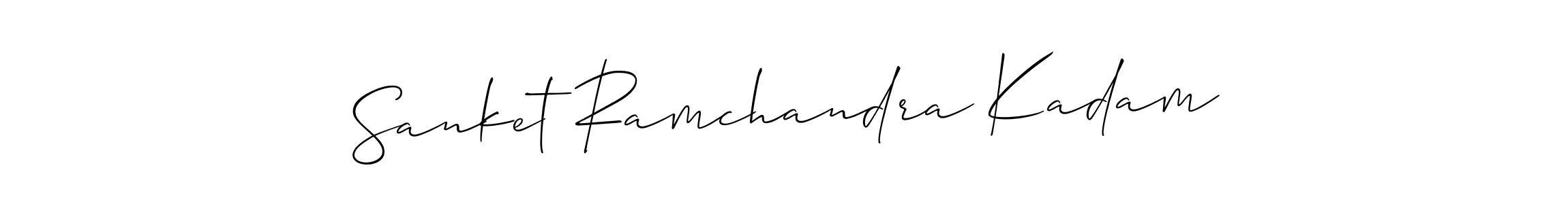 It looks lik you need a new signature style for name Sanket Ramchandra Kadam. Design unique handwritten (Allison_Script) signature with our free signature maker in just a few clicks. Sanket Ramchandra Kadam signature style 2 images and pictures png