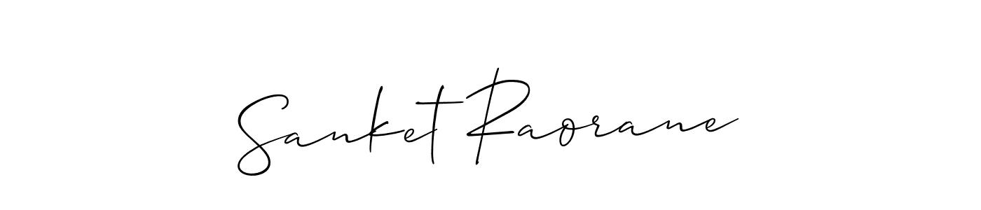 Create a beautiful signature design for name Sanket Raorane. With this signature (Allison_Script) fonts, you can make a handwritten signature for free. Sanket Raorane signature style 2 images and pictures png