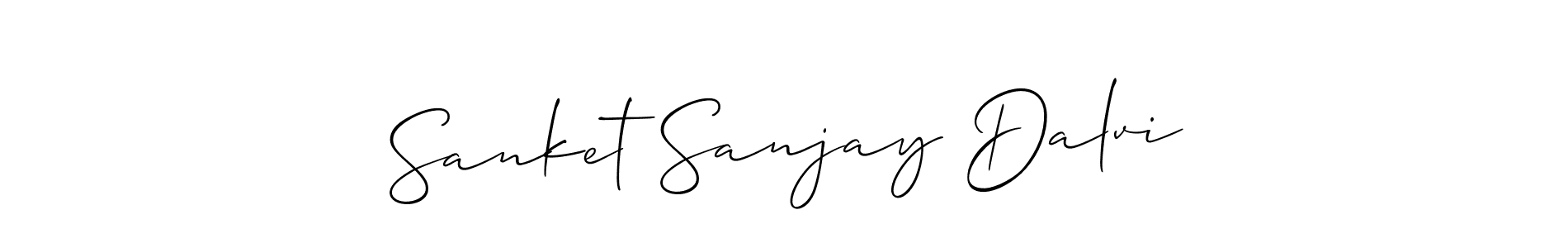 Sanket Sanjay Dalvi stylish signature style. Best Handwritten Sign (Allison_Script) for my name. Handwritten Signature Collection Ideas for my name Sanket Sanjay Dalvi. Sanket Sanjay Dalvi signature style 2 images and pictures png