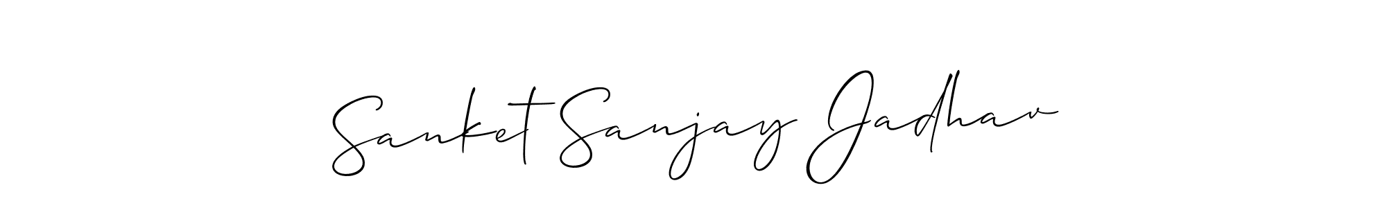 Make a beautiful signature design for name Sanket Sanjay Jadhav. Use this online signature maker to create a handwritten signature for free. Sanket Sanjay Jadhav signature style 2 images and pictures png