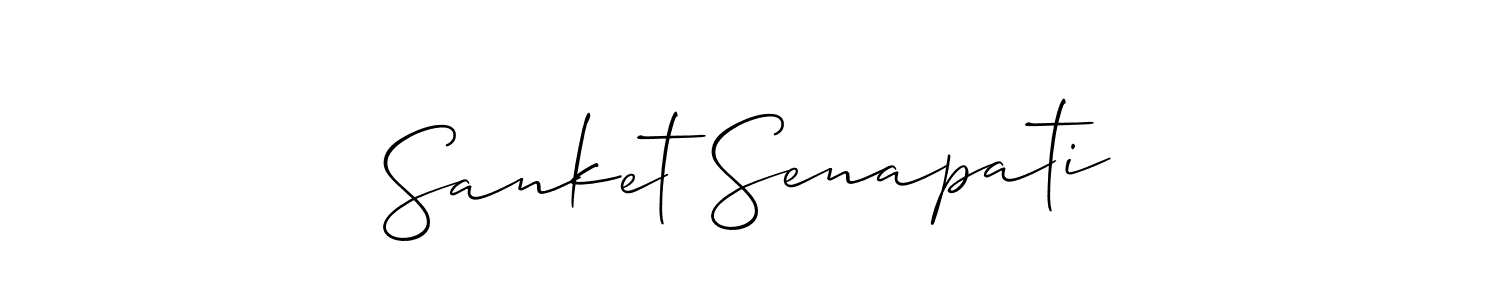 Also You can easily find your signature by using the search form. We will create Sanket Senapati name handwritten signature images for you free of cost using Allison_Script sign style. Sanket Senapati signature style 2 images and pictures png