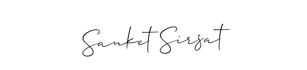 Also we have Sanket Sirsat name is the best signature style. Create professional handwritten signature collection using Allison_Script autograph style. Sanket Sirsat signature style 2 images and pictures png