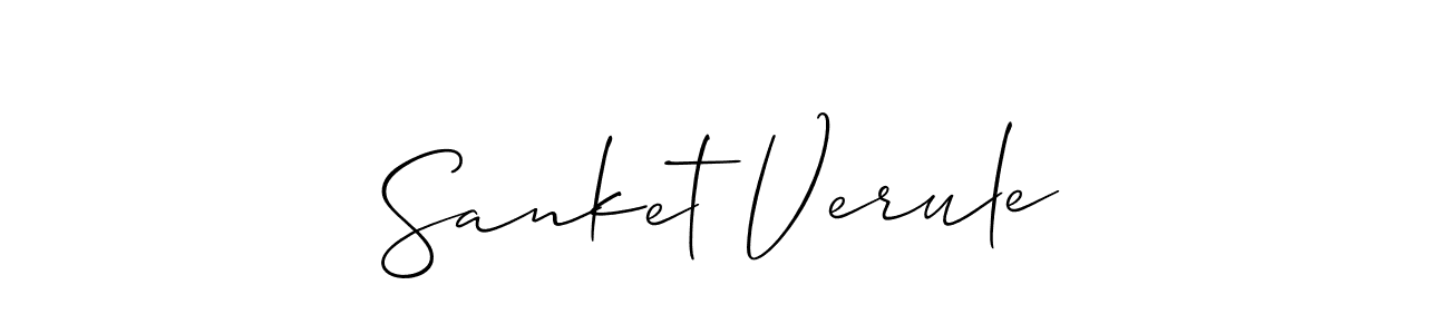 Use a signature maker to create a handwritten signature online. With this signature software, you can design (Allison_Script) your own signature for name Sanket Verule. Sanket Verule signature style 2 images and pictures png