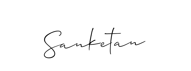 Also we have Sanketan name is the best signature style. Create professional handwritten signature collection using Allison_Script autograph style. Sanketan signature style 2 images and pictures png