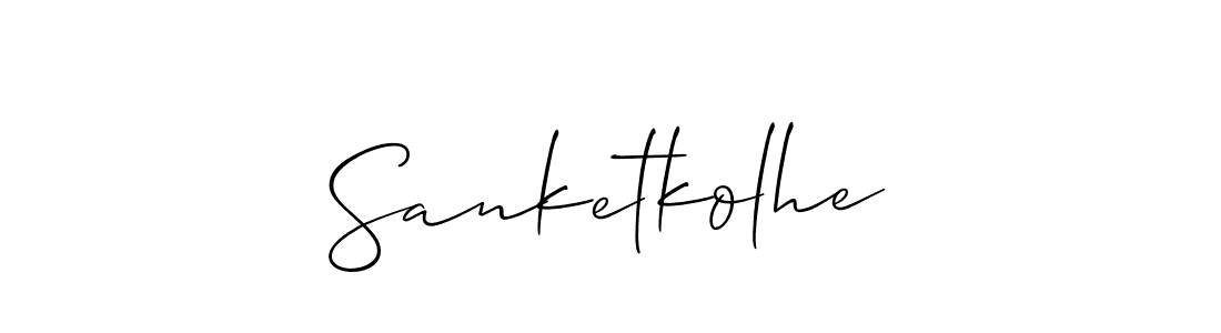 Once you've used our free online signature maker to create your best signature Allison_Script style, it's time to enjoy all of the benefits that Sanketkolhe name signing documents. Sanketkolhe signature style 2 images and pictures png