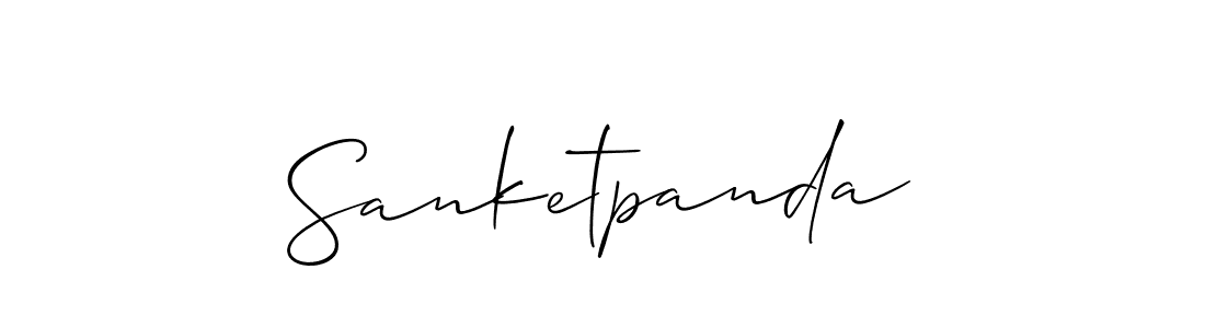 Also You can easily find your signature by using the search form. We will create Sanketpanda name handwritten signature images for you free of cost using Allison_Script sign style. Sanketpanda signature style 2 images and pictures png