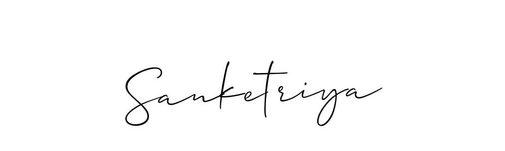 Best and Professional Signature Style for Sanketriya. Allison_Script Best Signature Style Collection. Sanketriya signature style 2 images and pictures png