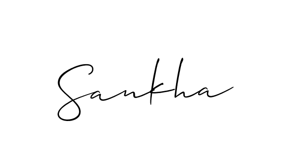 How to Draw Sankha signature style? Allison_Script is a latest design signature styles for name Sankha. Sankha signature style 2 images and pictures png