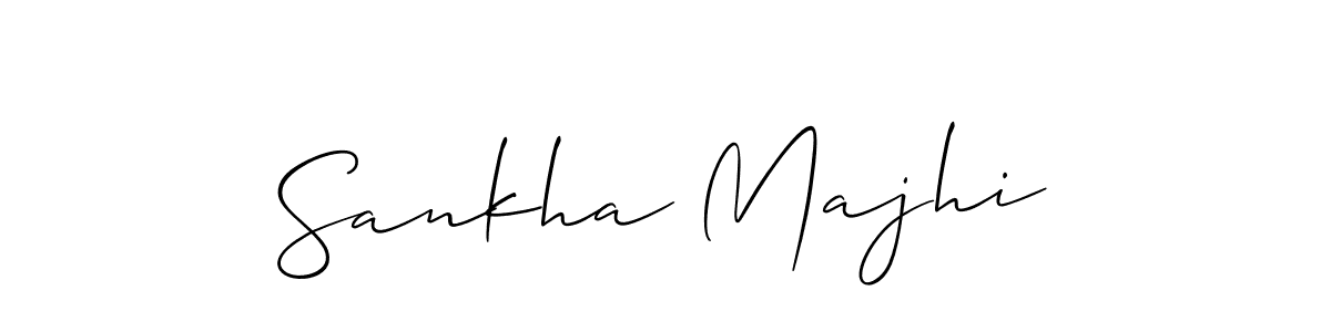 Also we have Sankha Majhi name is the best signature style. Create professional handwritten signature collection using Allison_Script autograph style. Sankha Majhi signature style 2 images and pictures png