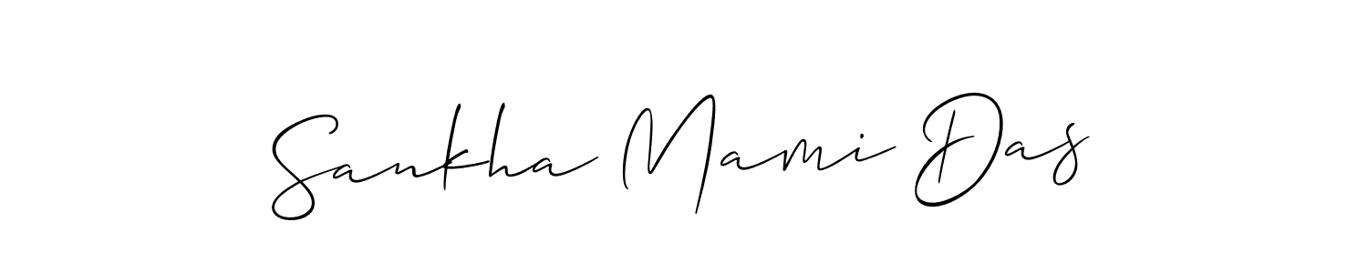 Check out images of Autograph of Sankha Mami Das name. Actor Sankha Mami Das Signature Style. Allison_Script is a professional sign style online. Sankha Mami Das signature style 2 images and pictures png
