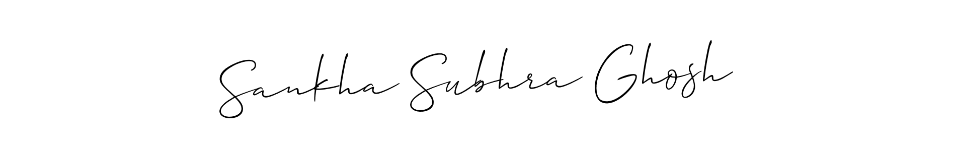 This is the best signature style for the Sankha Subhra Ghosh name. Also you like these signature font (Allison_Script). Mix name signature. Sankha Subhra Ghosh signature style 2 images and pictures png