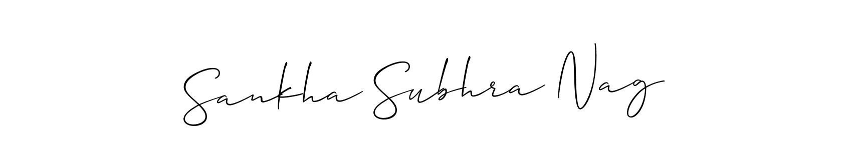 Sankha Subhra Nag stylish signature style. Best Handwritten Sign (Allison_Script) for my name. Handwritten Signature Collection Ideas for my name Sankha Subhra Nag. Sankha Subhra Nag signature style 2 images and pictures png