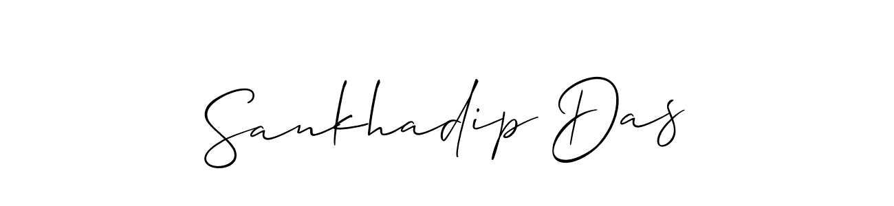 Also we have Sankhadip Das name is the best signature style. Create professional handwritten signature collection using Allison_Script autograph style. Sankhadip Das signature style 2 images and pictures png