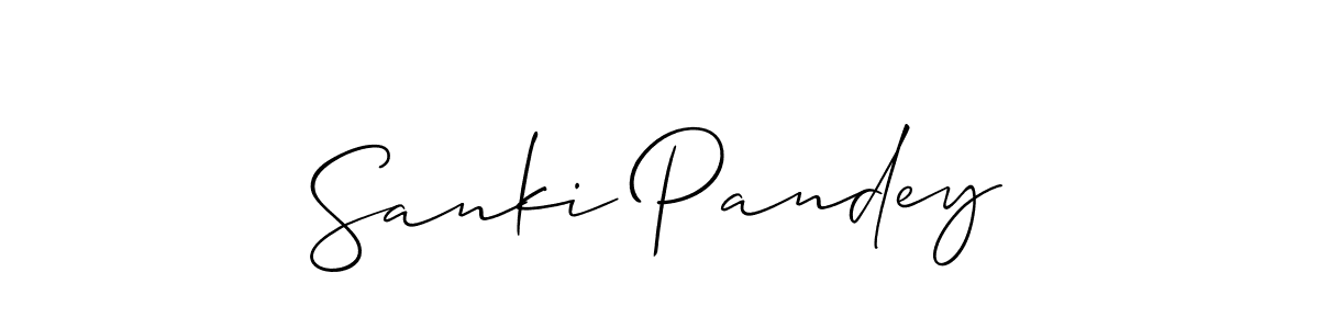 Best and Professional Signature Style for Sanki Pandey. Allison_Script Best Signature Style Collection. Sanki Pandey signature style 2 images and pictures png