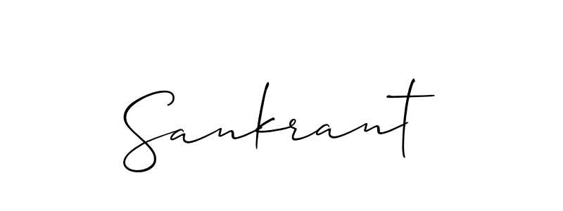 Similarly Allison_Script is the best handwritten signature design. Signature creator online .You can use it as an online autograph creator for name Sankrant. Sankrant signature style 2 images and pictures png