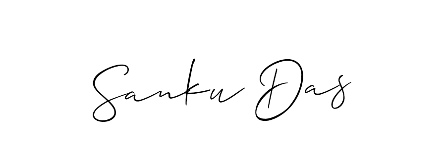 Best and Professional Signature Style for Sanku Das. Allison_Script Best Signature Style Collection. Sanku Das signature style 2 images and pictures png