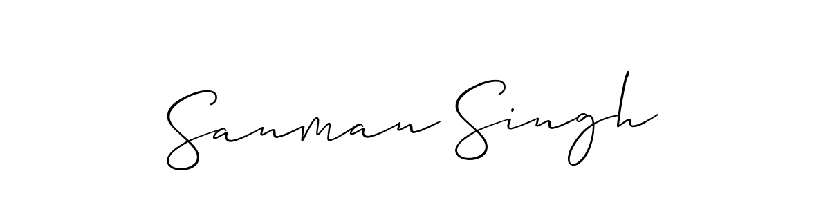 Best and Professional Signature Style for Sanman Singh. Allison_Script Best Signature Style Collection. Sanman Singh signature style 2 images and pictures png