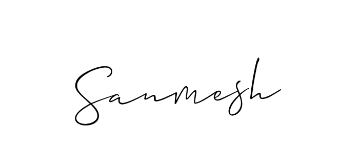 Similarly Allison_Script is the best handwritten signature design. Signature creator online .You can use it as an online autograph creator for name Sanmesh. Sanmesh signature style 2 images and pictures png