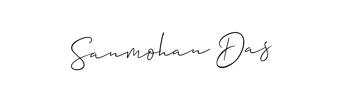 Make a beautiful signature design for name Sanmohan Das. With this signature (Allison_Script) style, you can create a handwritten signature for free. Sanmohan Das signature style 2 images and pictures png